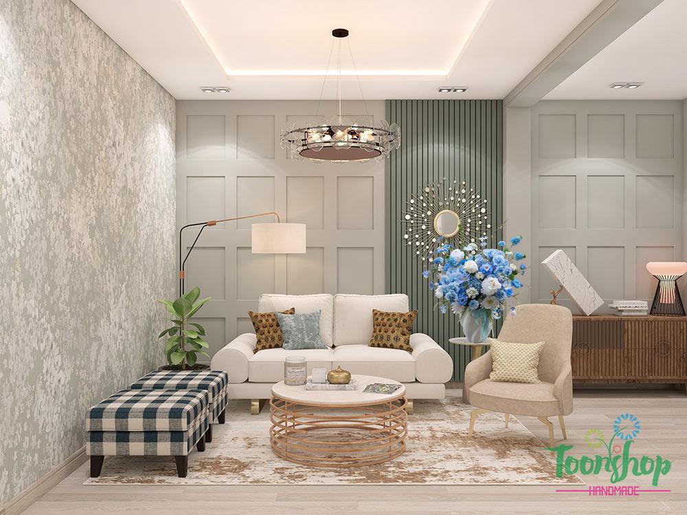 Bình hoa to trang trí phòng khách