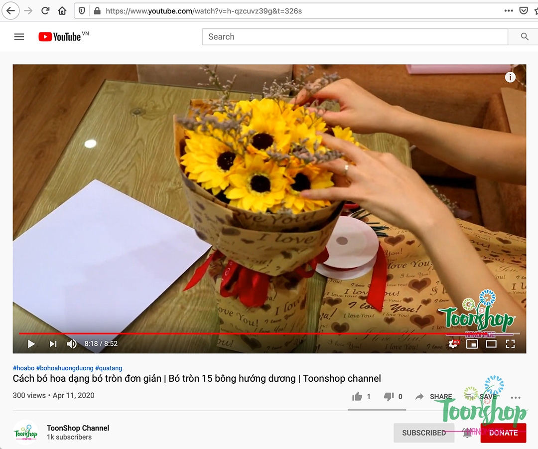 Làm thế nào để bó một bó hoa hướng dương tròn sang trọng và đẹp