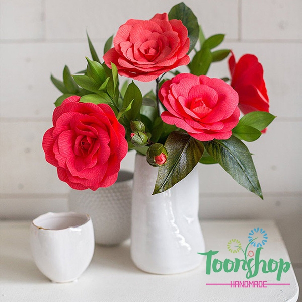 Cách làm hoa trà Camellia độc đáo và lạ đẹp