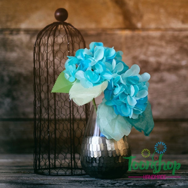 Làm hoa cẩm tú cầu bằng giấy đẹp mê hồn