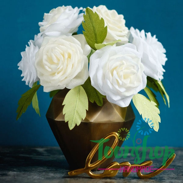 2 bước đơn giản để làm lọ hoa hồng ghép cánh 