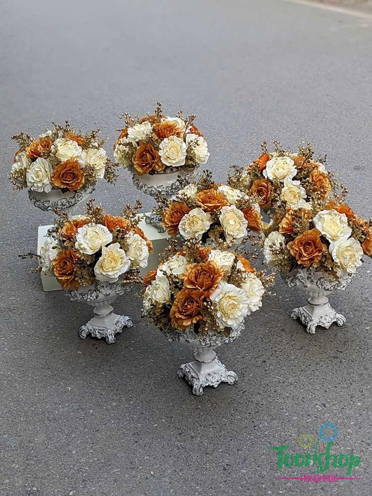 Bình hoa hồng kim tuyến