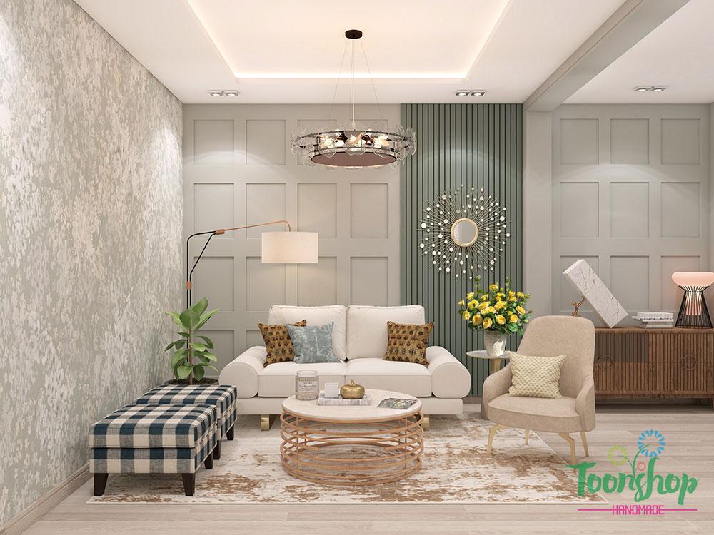 Bình hoa lụa hồng vàng decor phòng khách