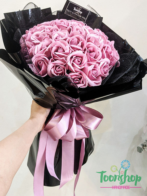 Bó hoa hồng sáp thơm Nồng Nàn