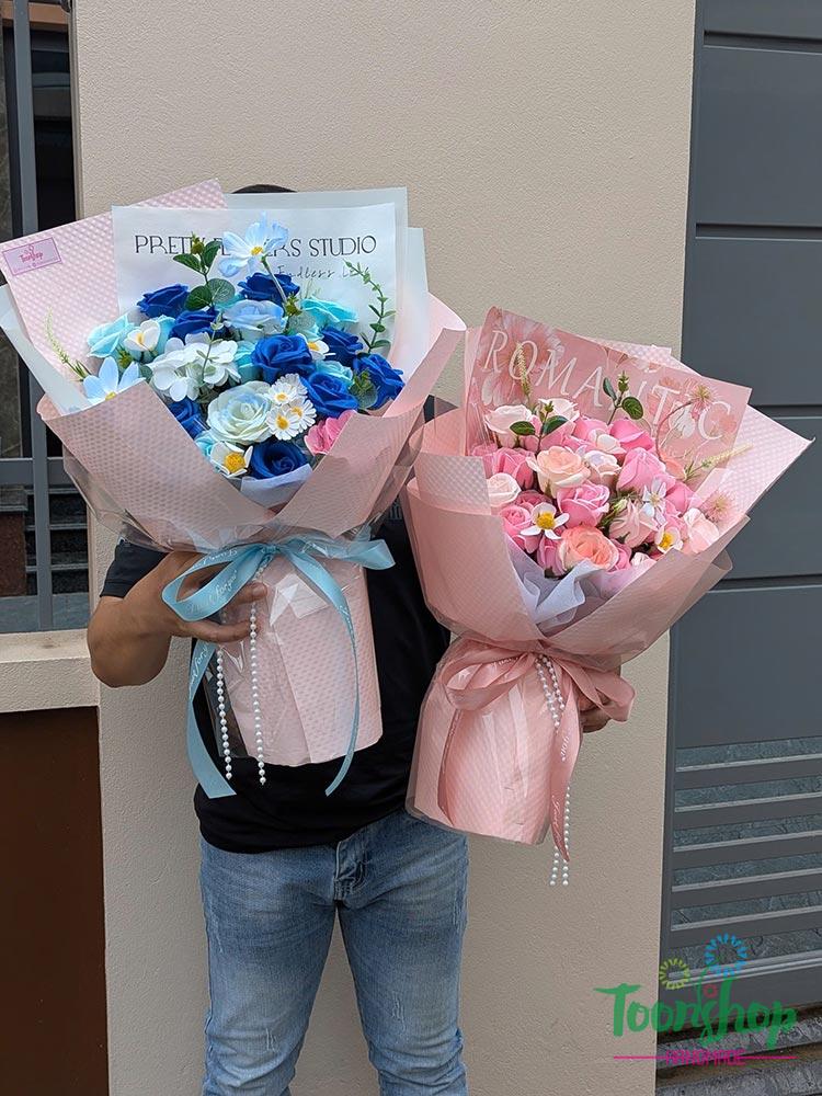 Bó hoa hồng sáp to tặng người yêu