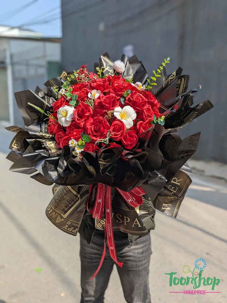 Bó hoa hồng sáp công chúa the princess mẫu số 4