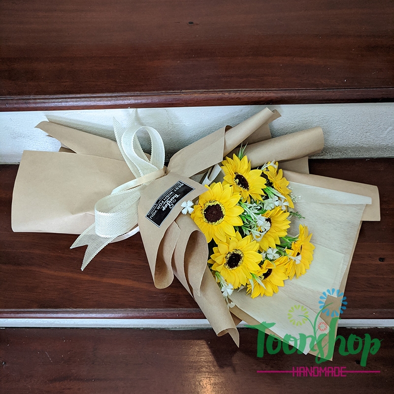 Bó hướng dương sáp 7 bông