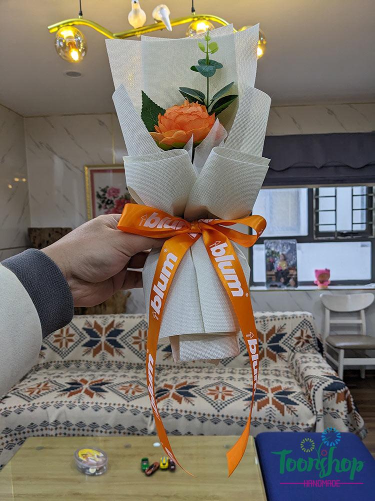 Bó hoa hồng lụa 1 bông