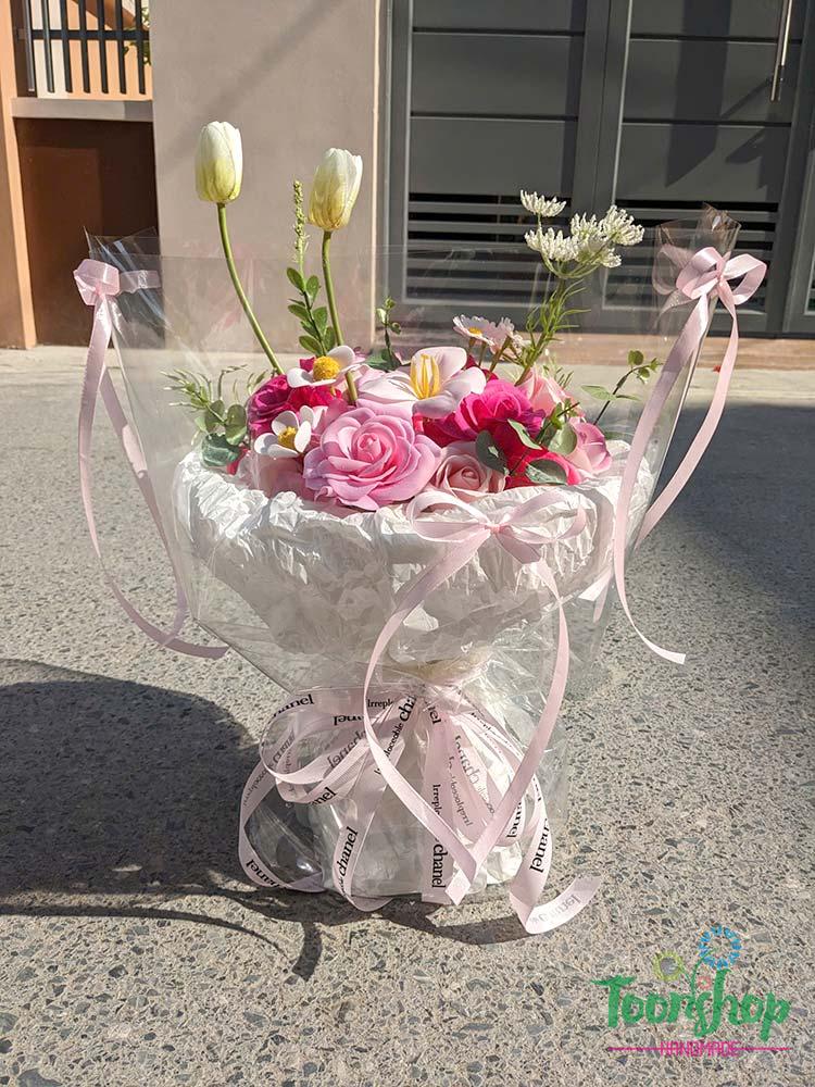 Bó hoa sáp thơm mix