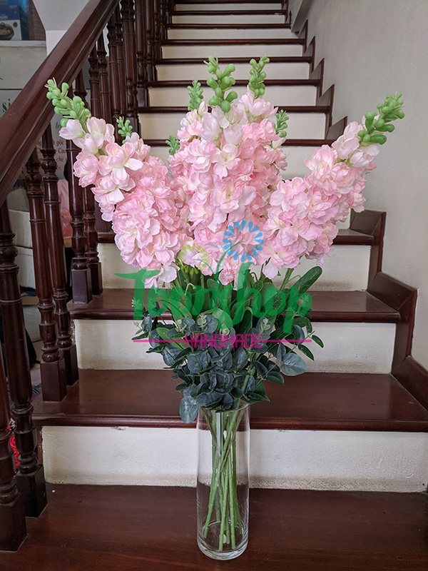 Lọ hoa phi yến hồng 10 cành 01