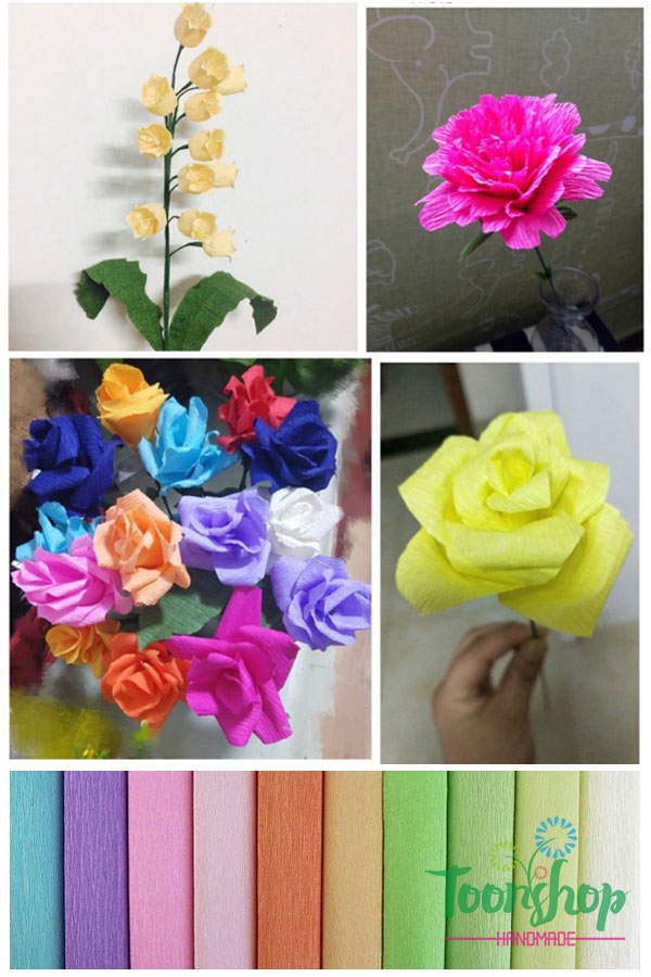 các mẫu hoa cực đẹp từ giấy nhún