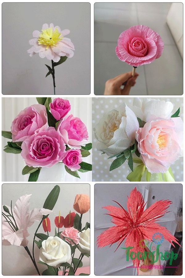hoa giấy nhún, giấy nhăn