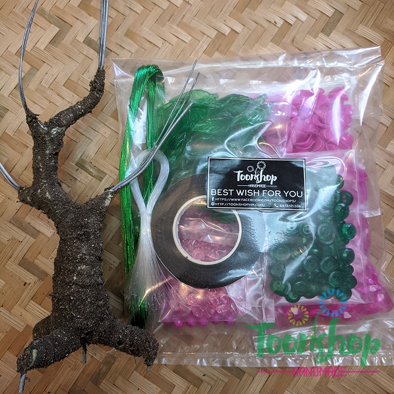 Set đào đá nhỏ 100 bông