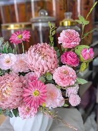 Bình hoa lụa để bàn trang trí phòng khách, phòng ngủ