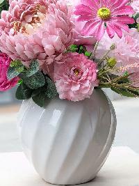 Bình hoa lụa để bàn trang trí phòng khách, phòng ngủ