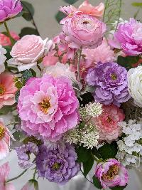 Bình hoa lụa cao cấp loving you