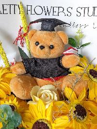 Bó hoa gấu tốt nghiệp mẫu số 1