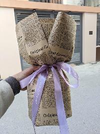 Bó hoa hồng giấy nhún 12 bông 