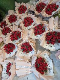 Bó hoa hồng sáp đẹp theo phong cách hiện đại