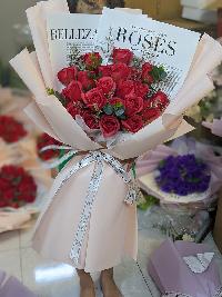 Bó hoa hồng sáp đẹp theo phong cách hiện đại