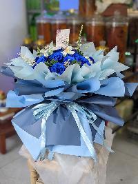 Bó hoa hồng sáp công chua mẫu 02