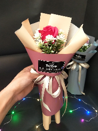 Bó hoa hồng sáp 1 bông