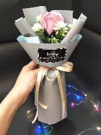 Bó hoa hồng sáp 1 bông