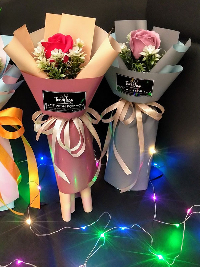 Bó hoa hồng sáp 1 bông