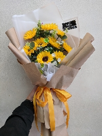Bó Hướng Dương sáp 9 bông 02