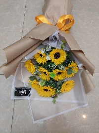 Bó Hướng Dương sáp 9 bông 03