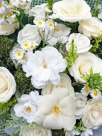 Bó hoa đẹp mix hoa sáp thơm và hoa lụa