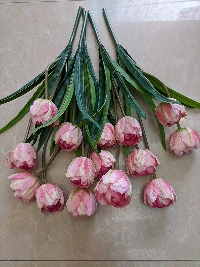 Cụm hoa Tulip 3 bông hông 02