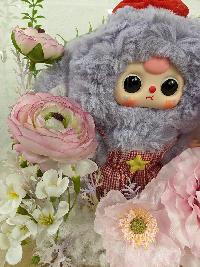 Vali hoa Baby Three mica trong suốt size nhỏ màu tím