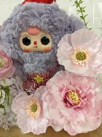 Vali hoa Baby Three mica trong suốt size nhỏ màu tím