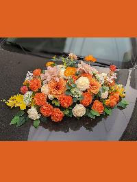 Khay hoa lụa để bàn dại biểu