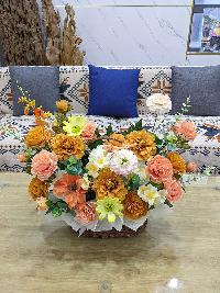 Giỏ hoa lụa chúc mừng sinh nhật 