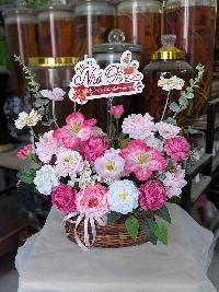 Lẵng hoa chúc mừng cỡ vừa