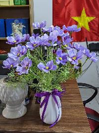 Bình hoa cánh bướm màu tím