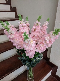 Lọ hoa phi yến hồng 10 cành 02