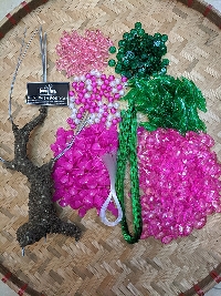 Set đào đá nhỏ 100 bông không chậu 01