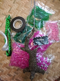 Set đào đá nhỏ 100 bông không chậu 02