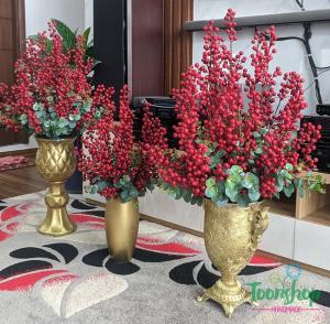 Hướng dẫn làm đào đông đỏ tài lộc bầy tết