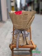 Bó hoa hồng sáp đỏ 40 bông 