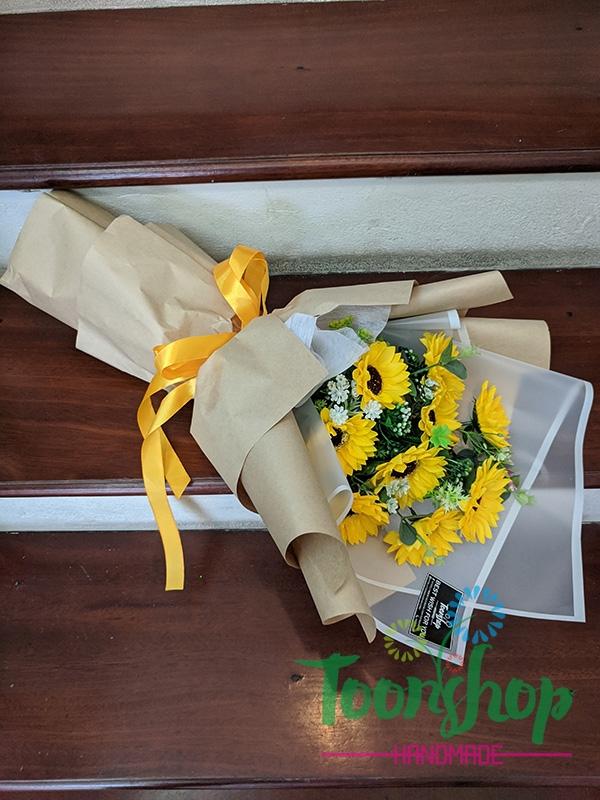 Bó Hướng Dương sáp 9 bông 01